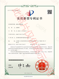 懸掛式減震器專利證書