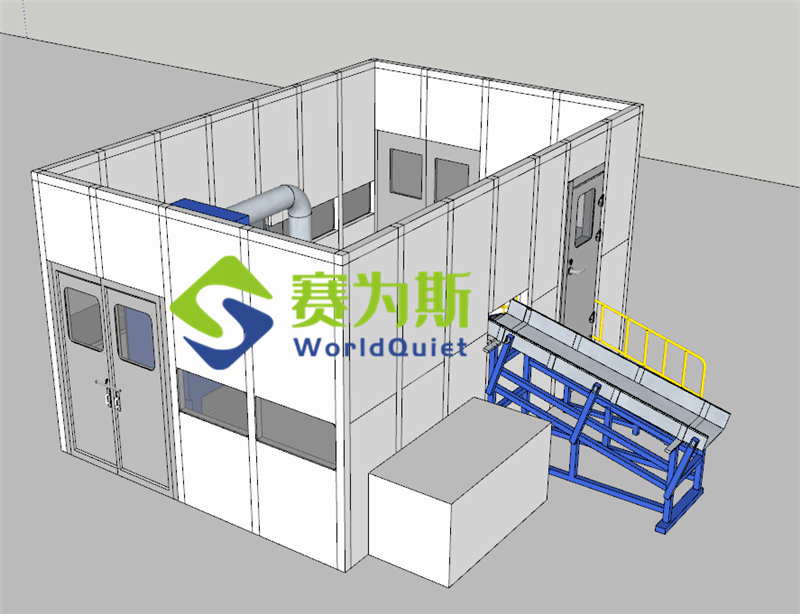 生產線設備隔聲，蘇州外企蘭蒂奇認準賽為斯噪聲治理