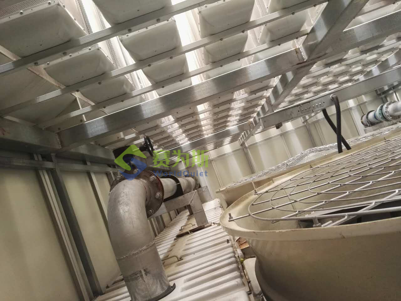 冷卻塔降噪-西安金花制藥噪聲治理工程