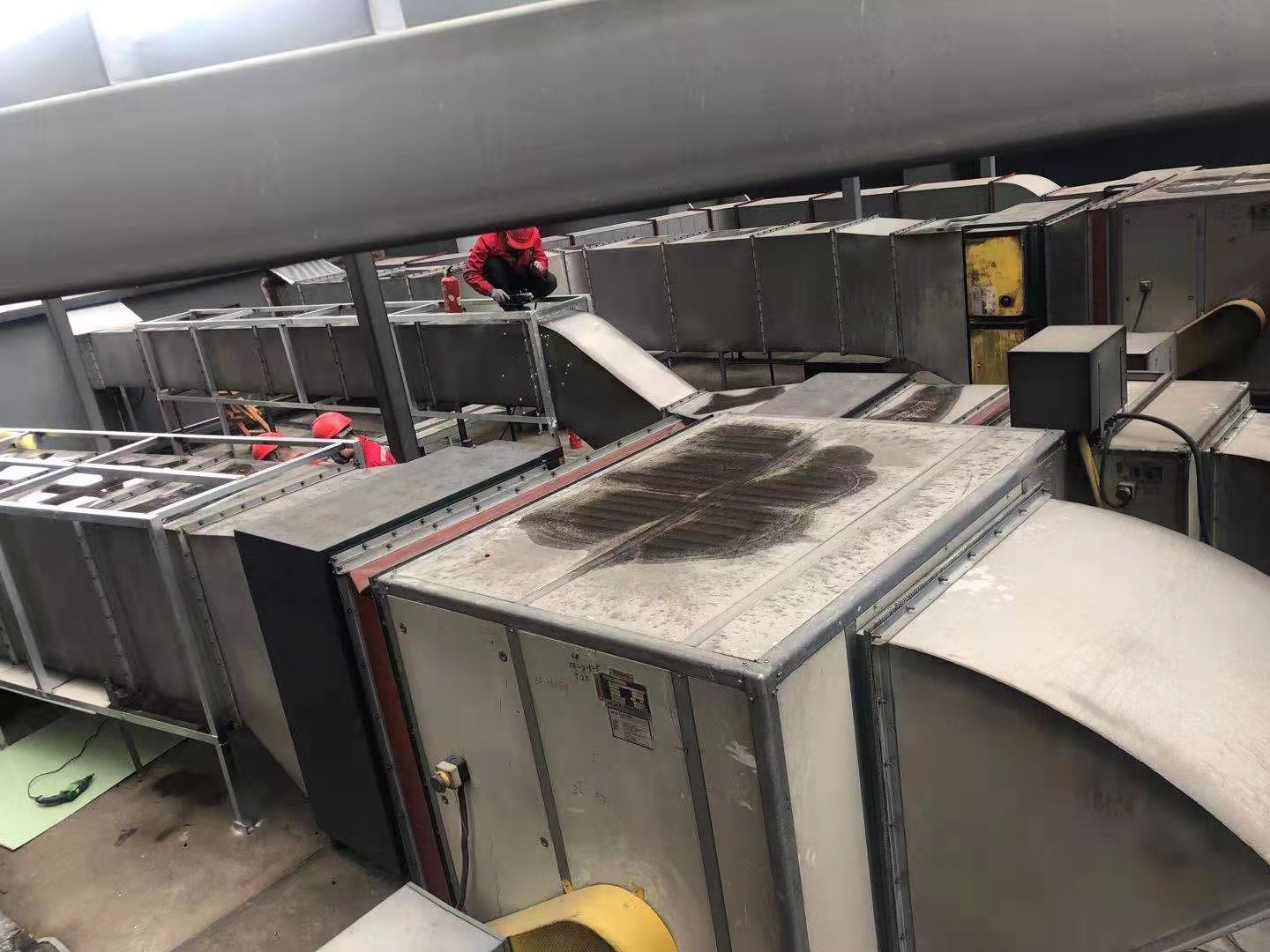 蘇州協鑫油煙風機降噪施工